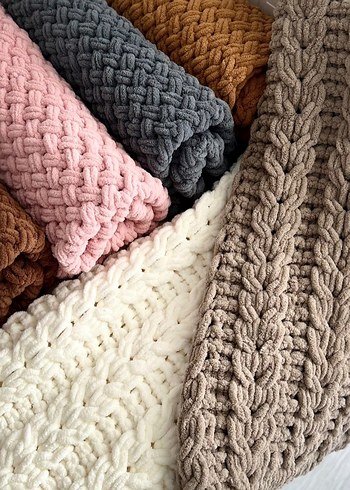 Bej Örgü Çocuk Battaniyesi - Görsel 2