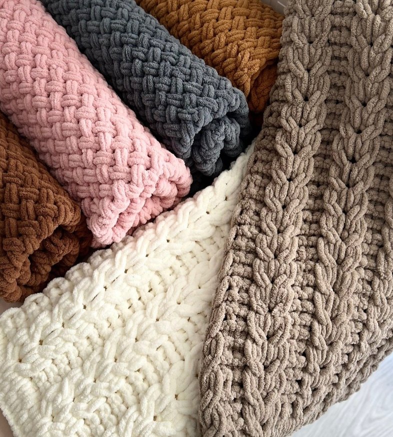 Bej Örgü Çocuk Battaniyesi - Görsel 2