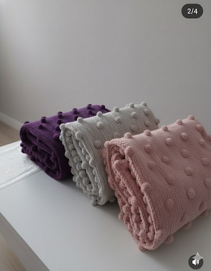 Örgü Bebek Battaniyesi - Görsel 3