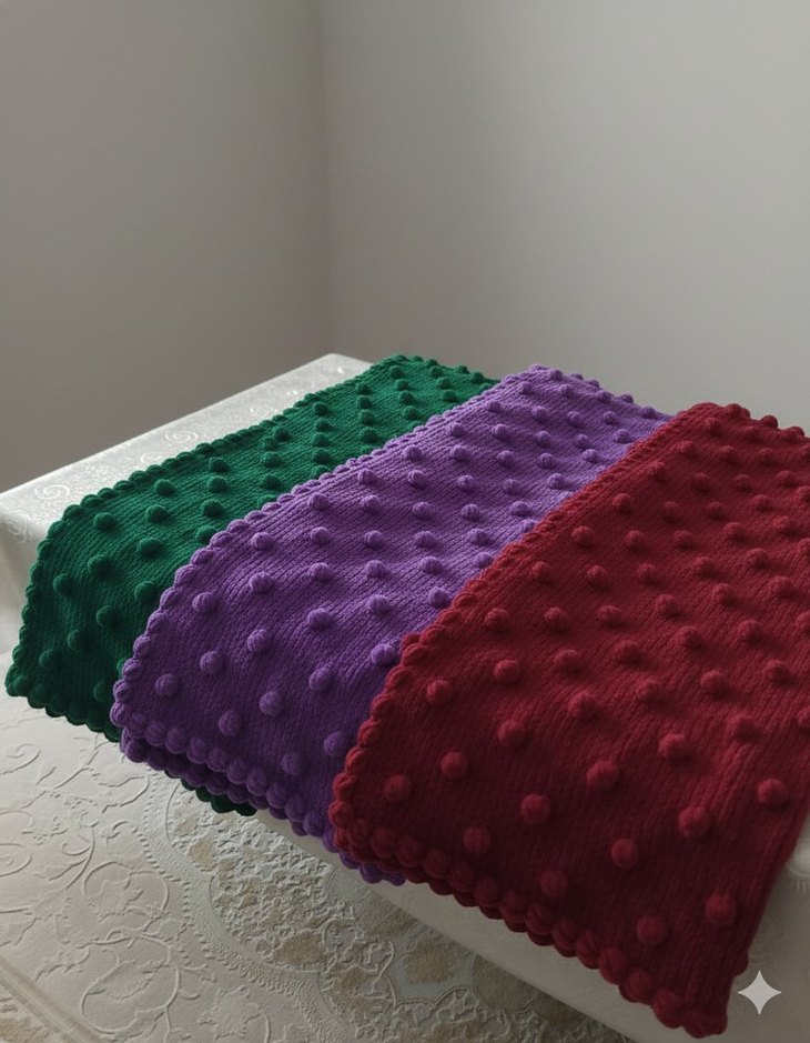 Örgü Bebek Battaniyesi - Görsel 2