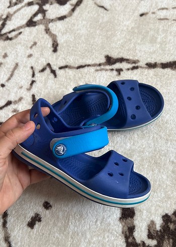 Mavi Erkek Çocuk Crocs sandalet 27-28 numara
