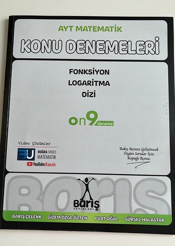 AYT Matematik Konu Denemeleri Barış Yayınları