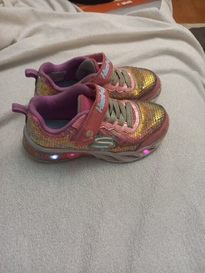 skechers Pembe Işıklı Çocuk Spor Ayakkabı — görsel 8/9