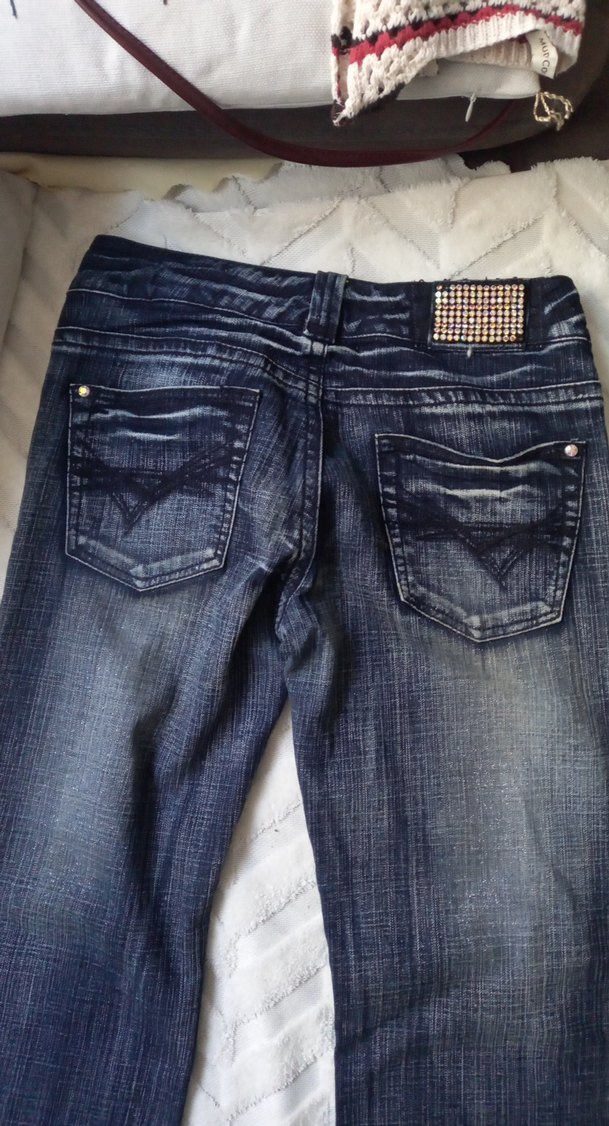 river ısland diamond Mavi Yıkamalı Denim Jean — görsel 8/12