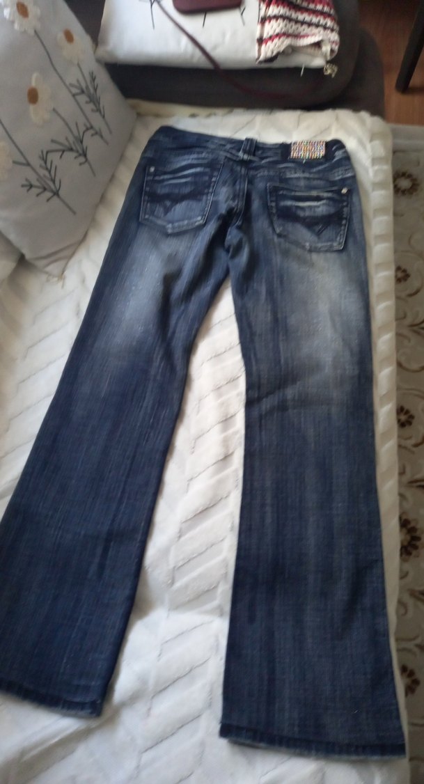 river ısland diamond Mavi Yıkamalı Denim Jean — görsel 6/12