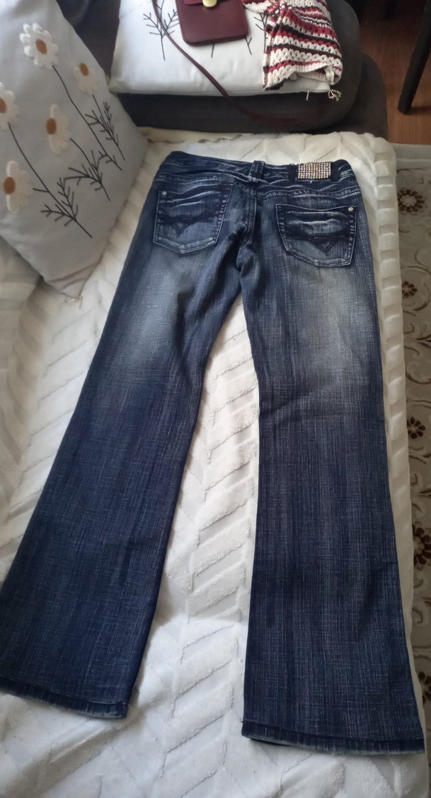 river ısland diamond Mavi Yıkamalı Denim Jean — görsel 7/12