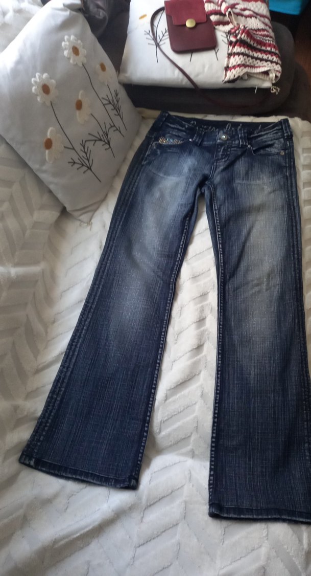 river ısland diamond Mavi Yıkamalı Denim Jean — görsel 2/12