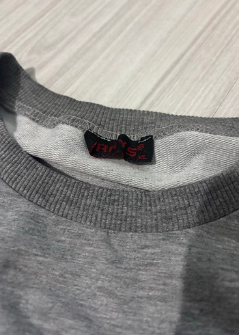 LC Waikiki Gri Baskılı Kadın Sweatshirt