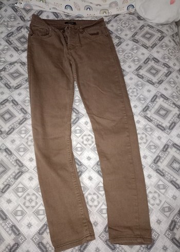 Jack Lions Düğmeli Kahverengi Erkek Pantolon