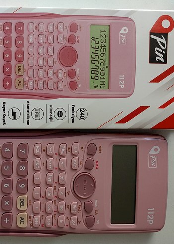 bilimsel hesap makinesi pembe