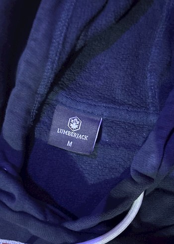 Lumberjack Kapüşonlu Uzun Kollu Mavi Sweatshirt
