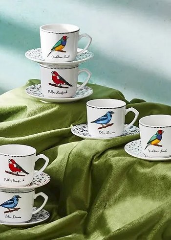 Kanaviçe Nakışlı Kuş Desenli Peçete