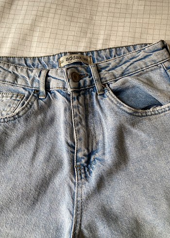 Geniş Kesim Midi Boy Yırtık Kot Pantolon - Görsel 3