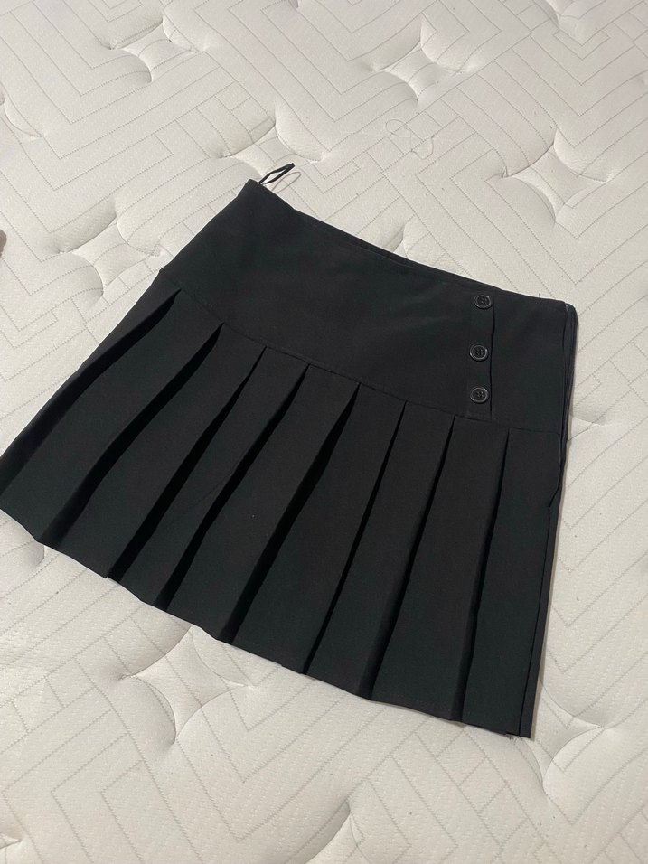 Siyah Pilili Mini Etek - Görsel 2