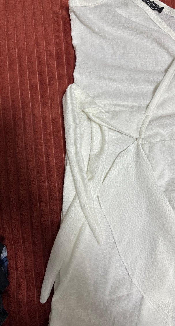 Beyaz İnce Askılı Midi Pareo - Görsel 2