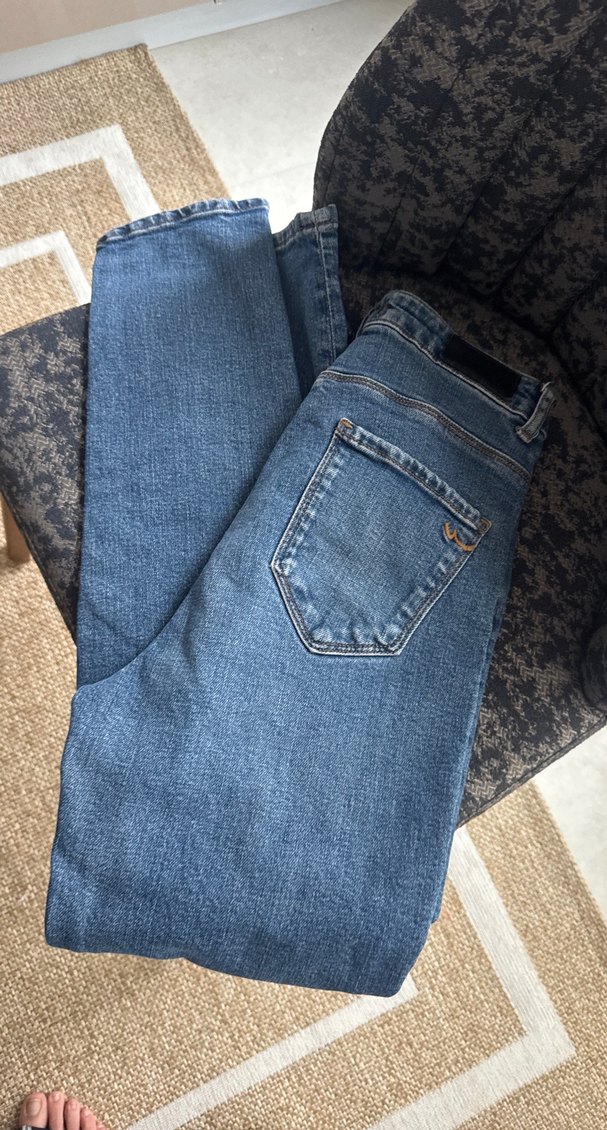 Kadın Lacivert Midi Kot Pantolon - Görsel 3