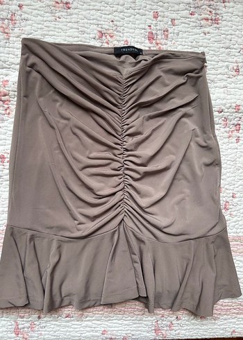 büzgülü mini etek