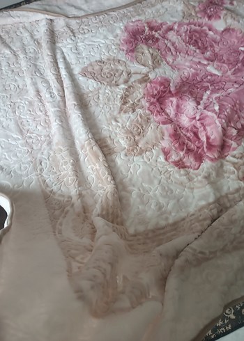 aksu  Desenli Yumuşak Battaniye kabartmali çift kişilik - Görsel 2