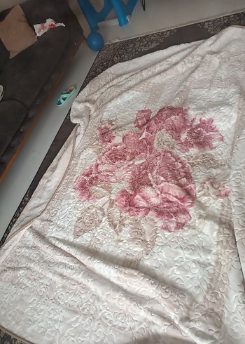 aksu  Desenli Yumuşak Battaniye kabartmali çift kişilik - Görsel 4