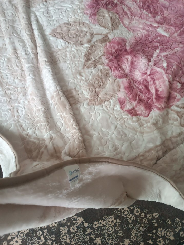 aksu  Desenli Yumuşak Battaniye kabartmali çift kişilik - Görsel 3