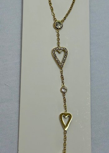 Altın Renkli Uzun Zincirli Kadın Kolye - Görsel 3