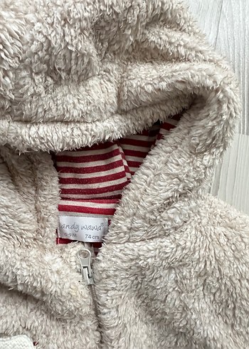 Gri Nakışlı Bebek Erkek Kış Tulumu - Görsel 5