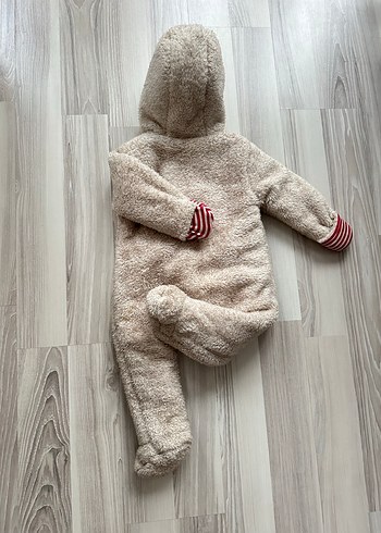 Gri Nakışlı Bebek Erkek Kış Tulumu - Görsel 2