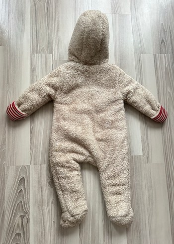 Gri Nakışlı Bebek Erkek Kış Tulumu - Görsel 3