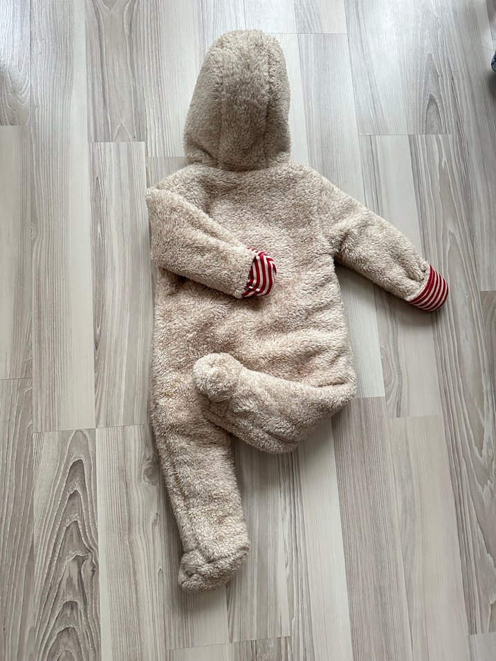 Gri Nakışlı Bebek Erkek Kış Tulumu - Görsel 2