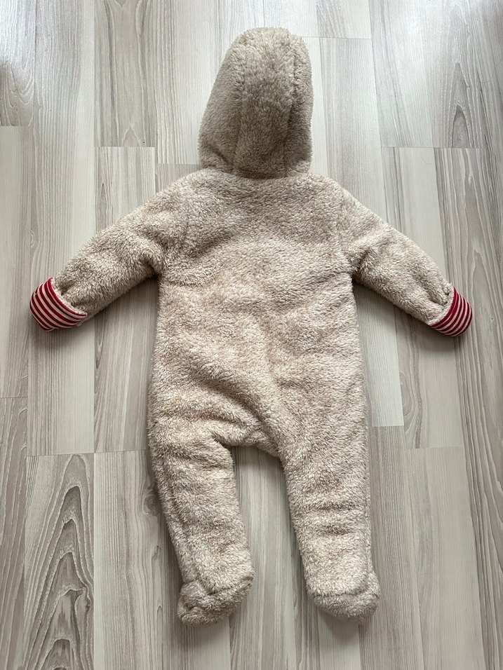 Gri Nakışlı Bebek Erkek Kış Tulumu - Görsel 3