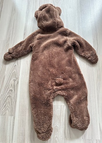 Kahverengi Peluş Bebek Tulumu - Görsel 5