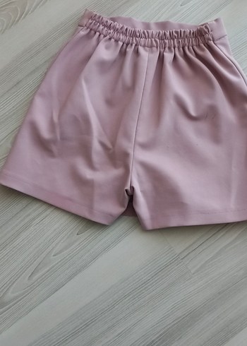 Diğer Kız Çocuk Pembe Şort Etek, Fırfırlı Detaylı