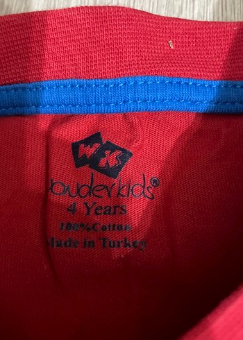 Wonder Kids Kaplumbağa Yaka Kırmızı Erkek Sweatshirt
