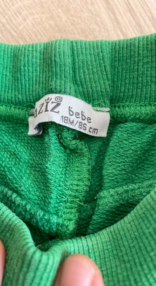 Yeşil Erkek Çocuk Rahat Kesim Eşofman Altı - Görsel 2