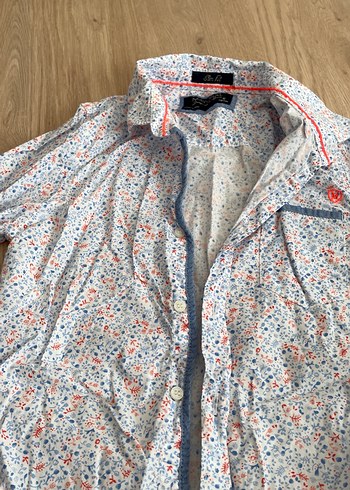 Çok Renkli Pamuklu Uzun Kollu Baskılı Bluz - Görsel 3