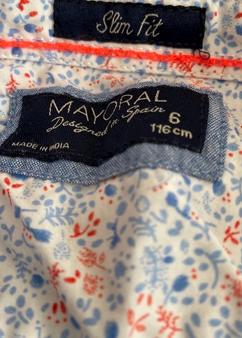 Çok Renkli Pamuklu Uzun Kollu Baskılı Bluz - Görsel 2