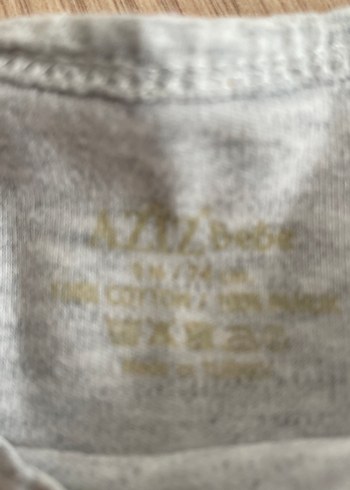 Gri Uzun Kollu Bebek Kız Body - Görsel 2