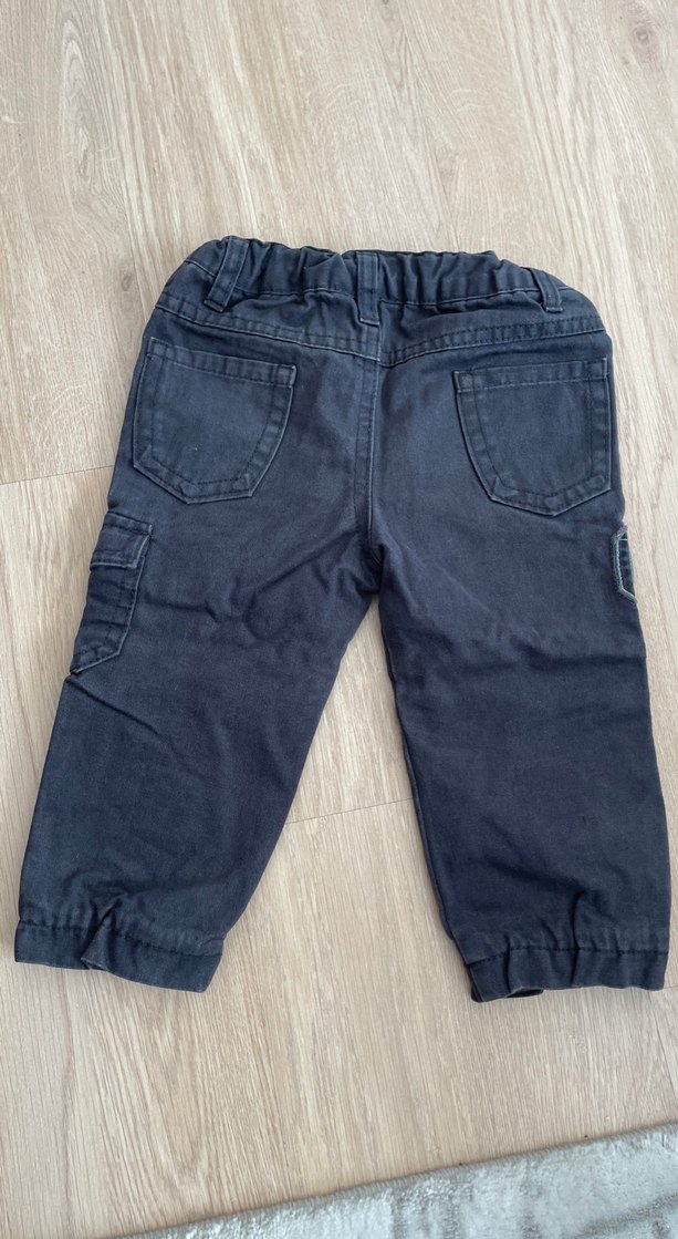 Erkek Çocuk Gri Bol Kesim Denim Pantolon - Görsel 2