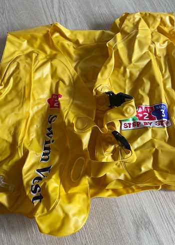 Çocuklar İçin Sarı Şişme Can Yeleği - Görsel 2