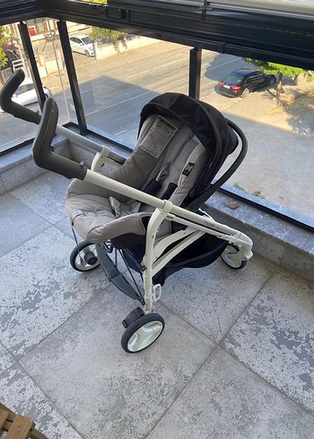 Gri Bebek Arabası ve Oto Koltuğu Seti - Görsel 2