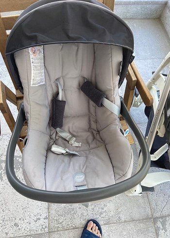 Gri Bebek Arabası ve Oto Koltuğu Seti - Görsel 5