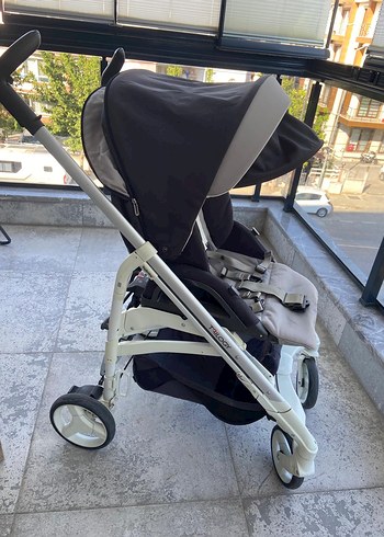 Gri Bebek Arabası ve Oto Koltuğu Seti - Görsel 4