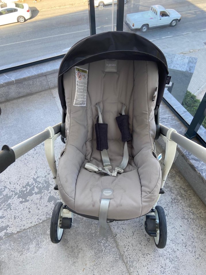 Gri Bebek Arabası ve Oto Koltuğu Seti - Görsel 3