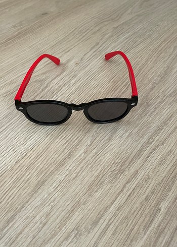 Kırmızı Parlak Rock Punk Çocuk Gözlük - Görsel 3