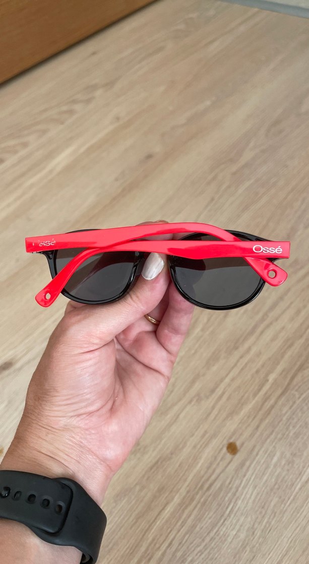 Kırmızı Parlak Rock Punk Çocuk Gözlük - Görsel 2