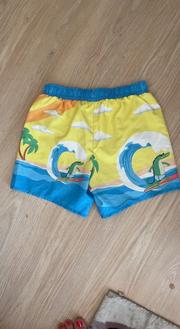 Renkli Baskılı Erkek Çocuk Şort Mayo - Görsel 3