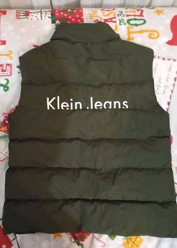 Orijinal Calvin Klein Koyu Yeşil Fermuarlı Erkek Yelek - Görsel 2