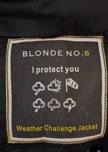 Blonde No. 8 Unisex Çocuk Siyah Kürklü Streetwear Kaban - Görsel 2