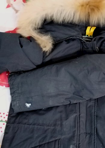 Blonde No. 8 Unisex Çocuk Siyah Kürklü Streetwear Kaban - Görsel 3