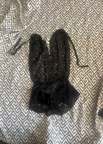 Özel Bölgesi Açık Fantezi Bodysuit